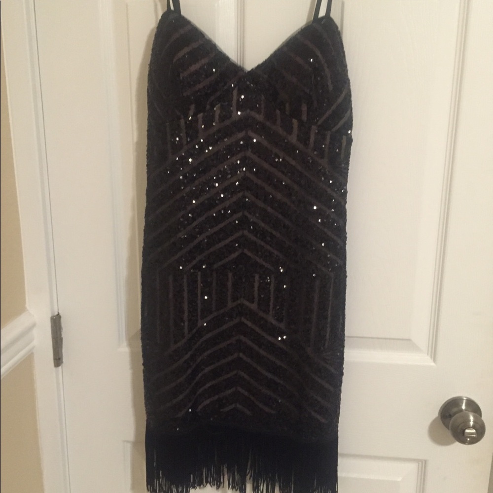 Mini black dress